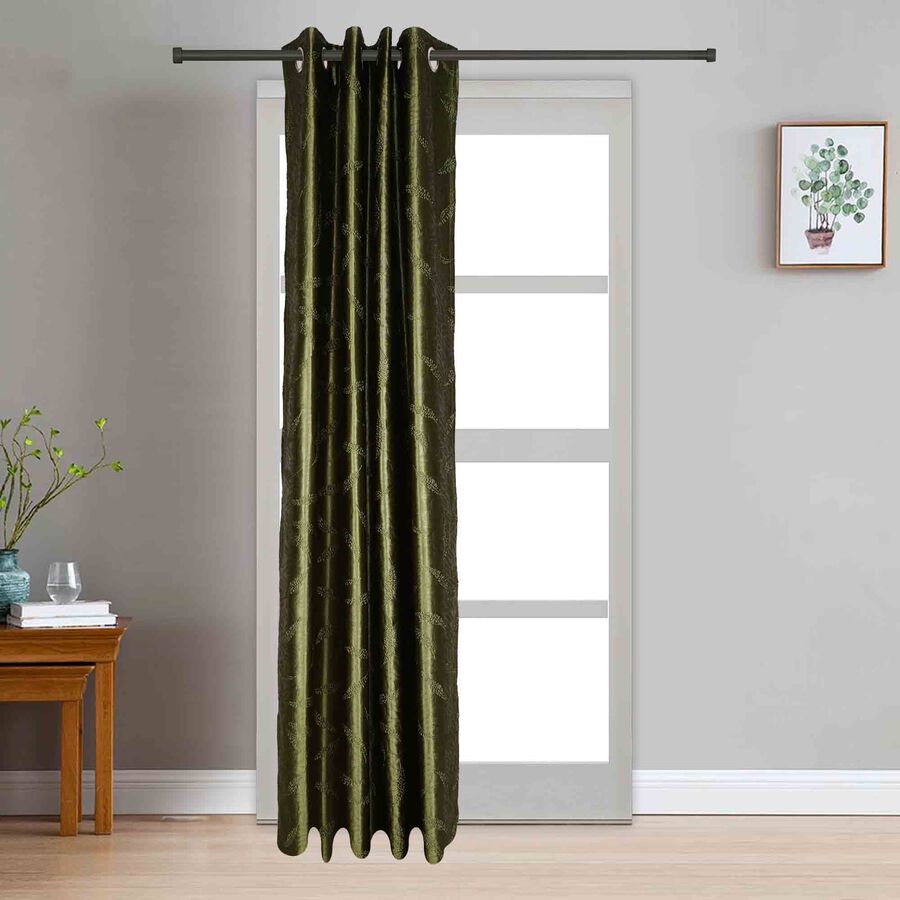 7ft. Light Green Microfiber Door Curtain, , large image number null