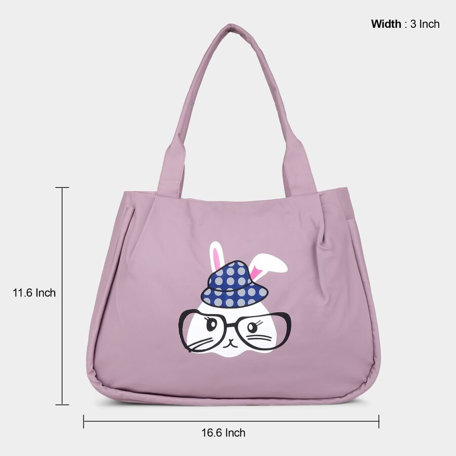 Women Printed Mauve Hobo Bag, , large image number null