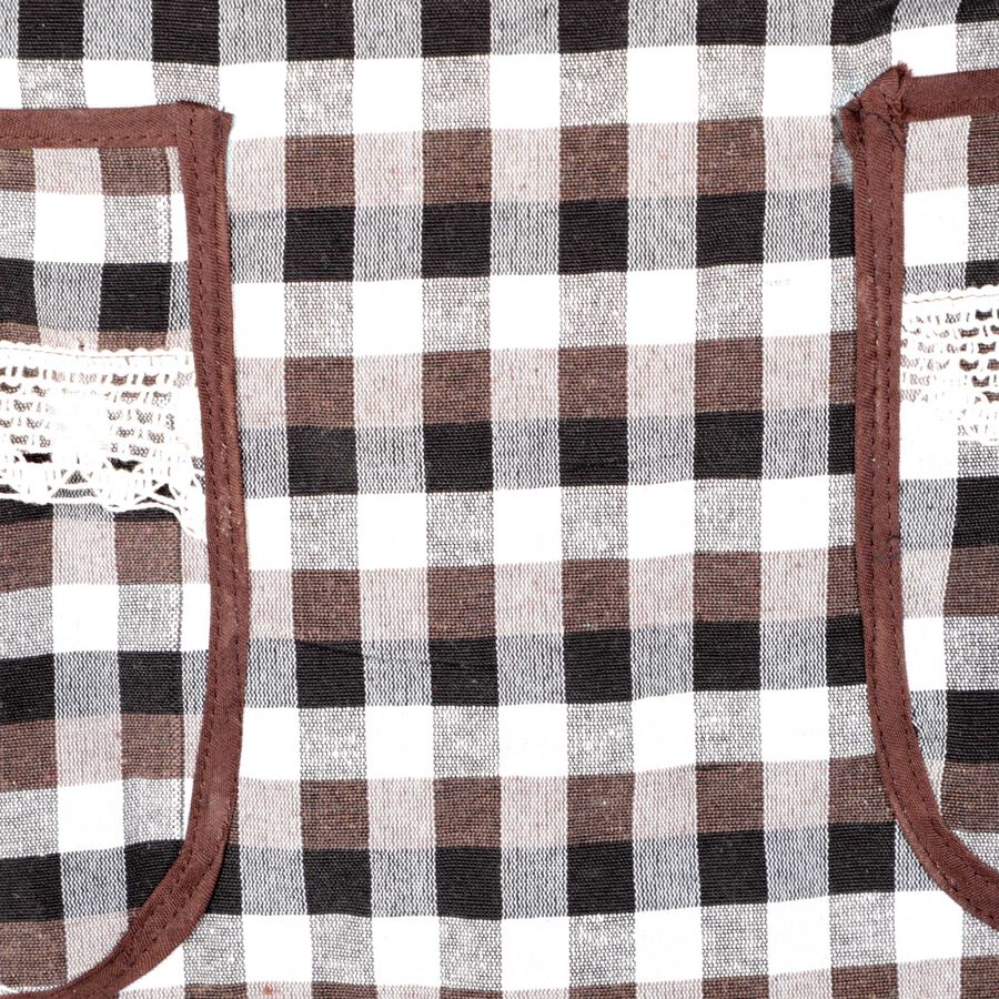 Brown Cotton Blend Apron, , large image number null