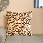 Leopard Printed Velvet Cushion, , small