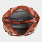 Women's Tan Polyurethane Tote Bag, , small image number null