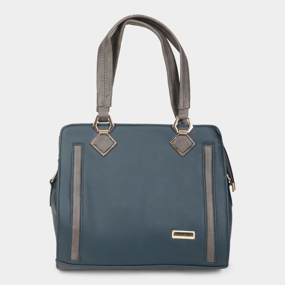 Lucky Charm                         Women's Teal Blue Polyurethane Tote Bag