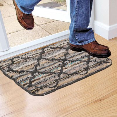 Grey Polyester Door Mat