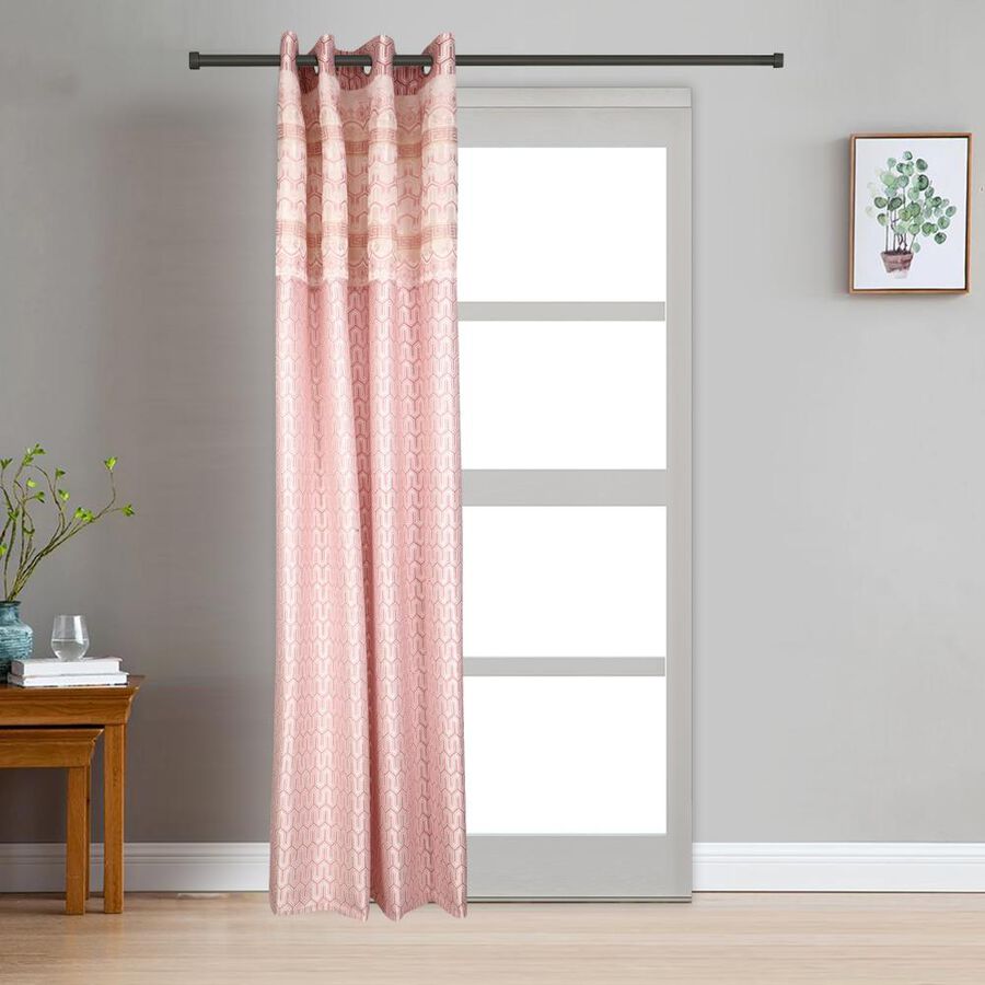 7ft. Pink Microfiber Door Curtain, , large image number null