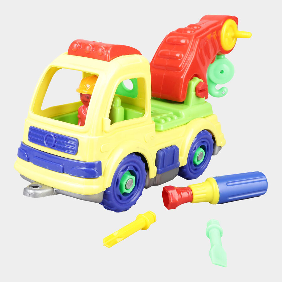 1 Crane Or Dumper Or Plastic Mixer Play Set , , large image number null