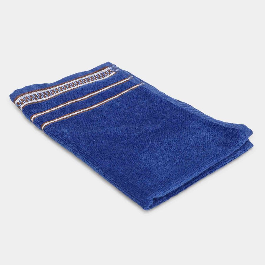 370 GSM Blue Cotton Hand Towel, , large image number null