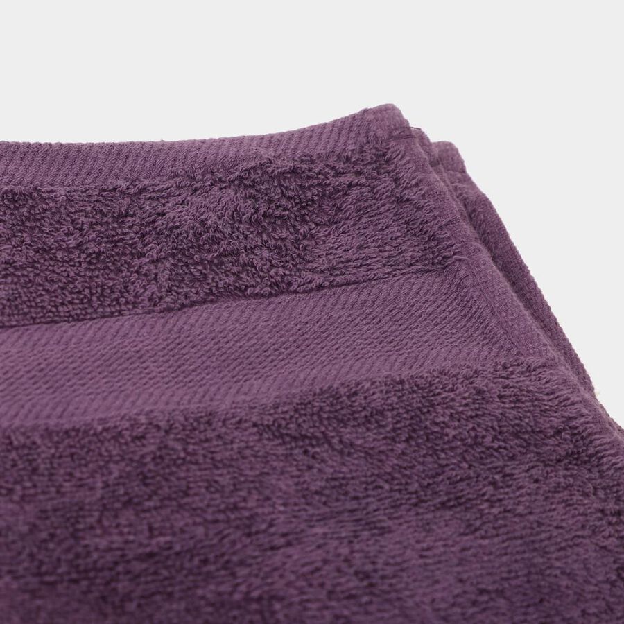400 GSM Purple Cotton Hand Towel, , large