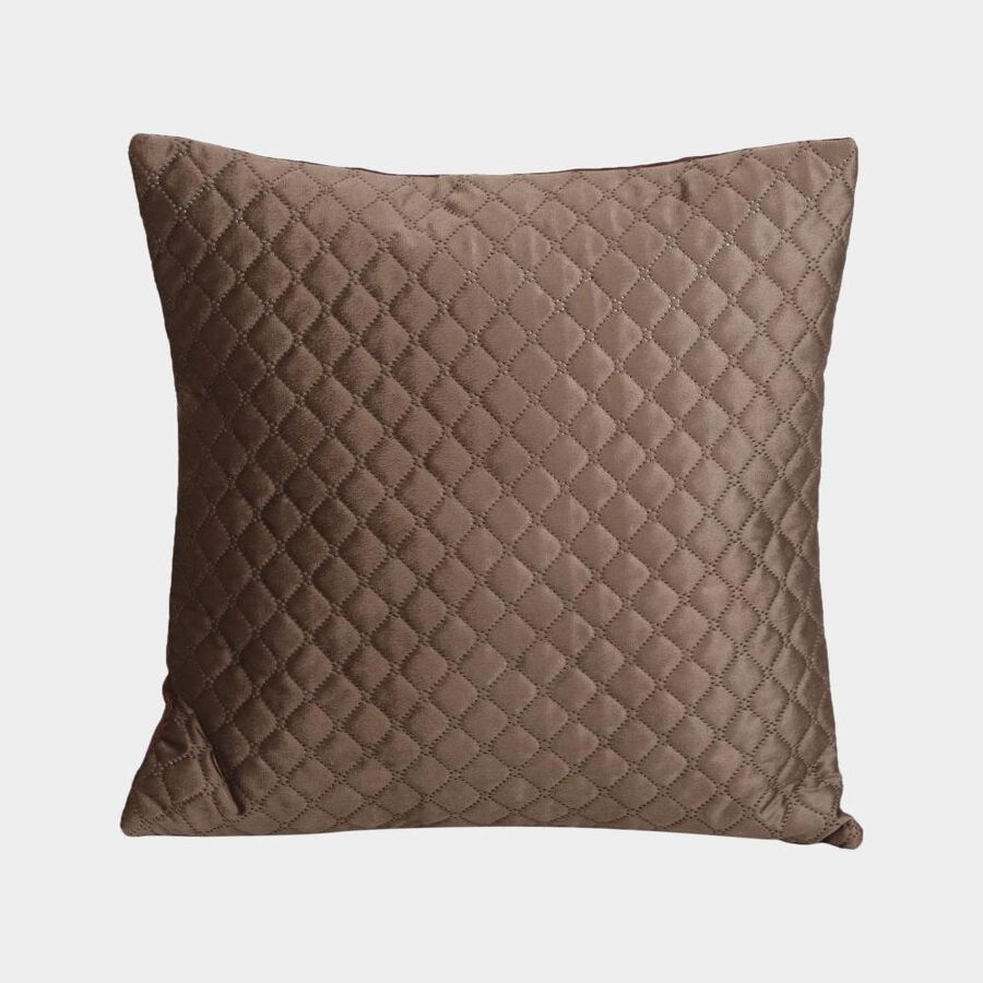 Brown Microfiber Cushion Cover, , large image number null