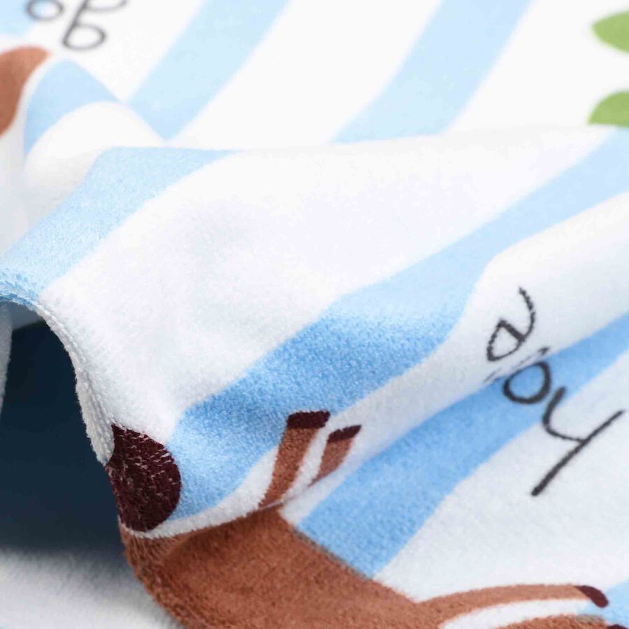 380 GSM Blue Polyester Baby Towel, , large image number null