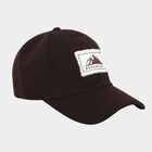 Men's Brown Fabric Cap, , small