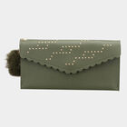Women's Olive Polyurethane Hand Pouch, , small image number null