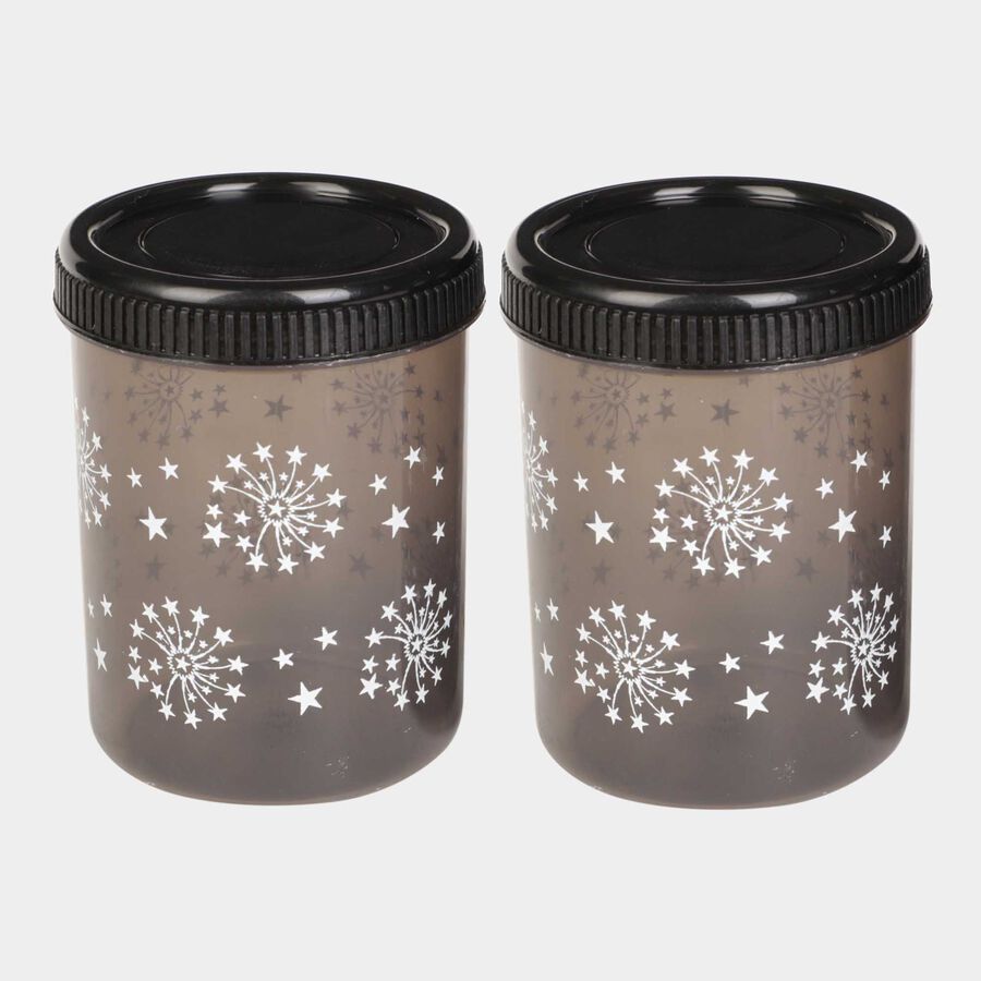 एयर-टाइट प्लास्टिक कंटेनर, 2 का सेट, 550 ml X 2, , large image number null