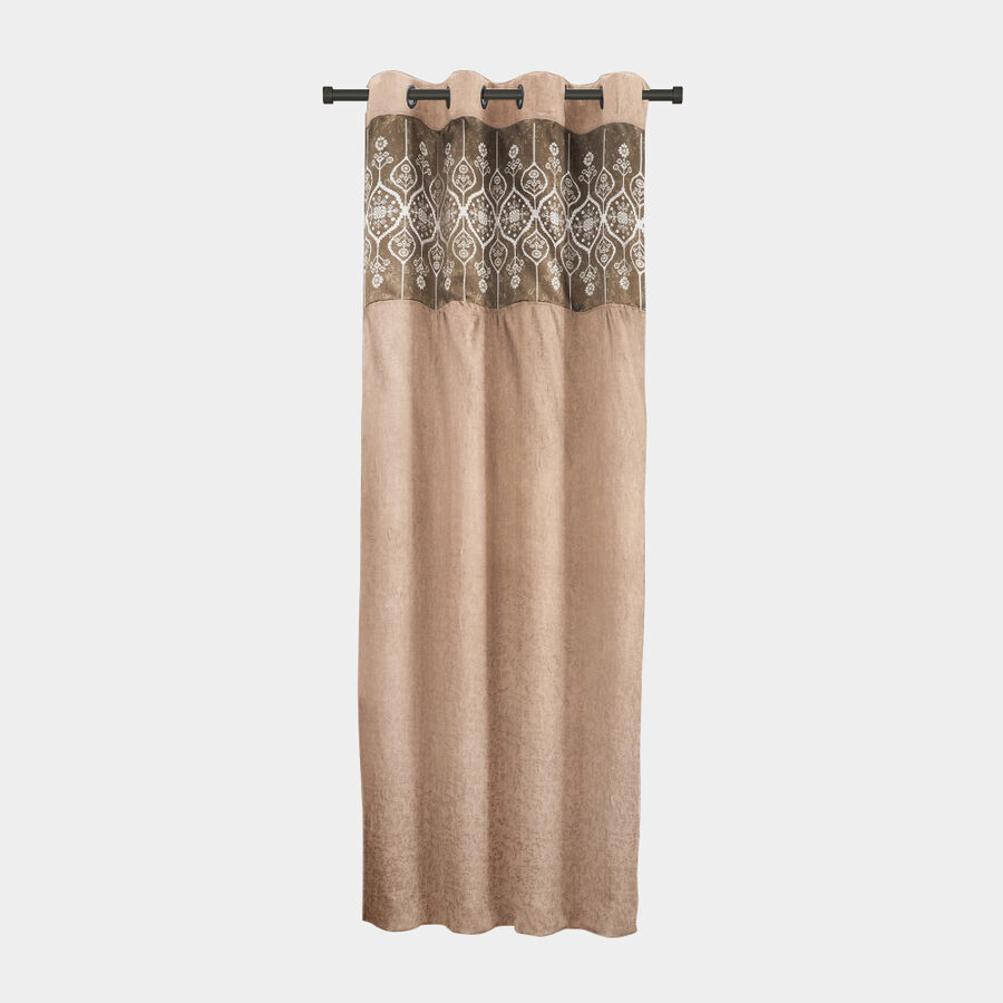 7 ft. Brown Polyester Curtain, , large image number null