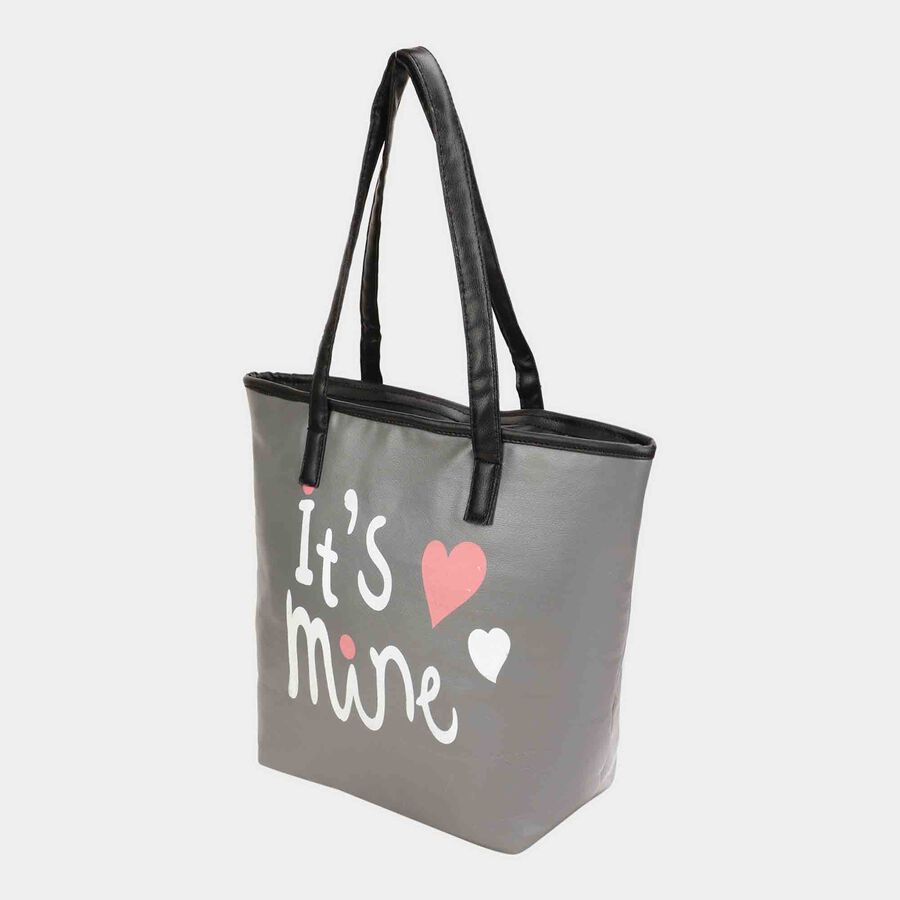 Grey Polyurethane Bag, , large image number null