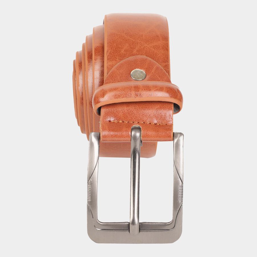 Men's Polyurethane Casual Belt, Size 36, Smooth/Plain, , large image number null