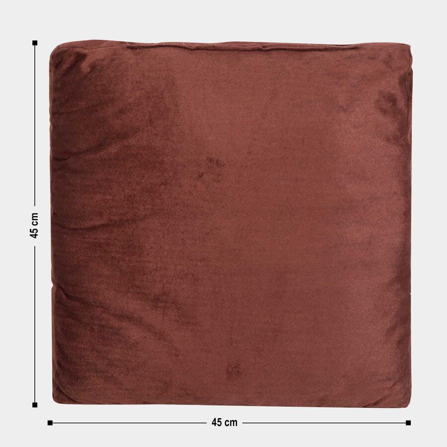 Brown Microfiber Cushion, , large image number null