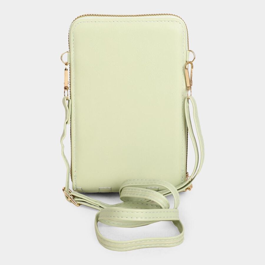 Women's Colour Block Polyurethane Sling Bag, , large image number null