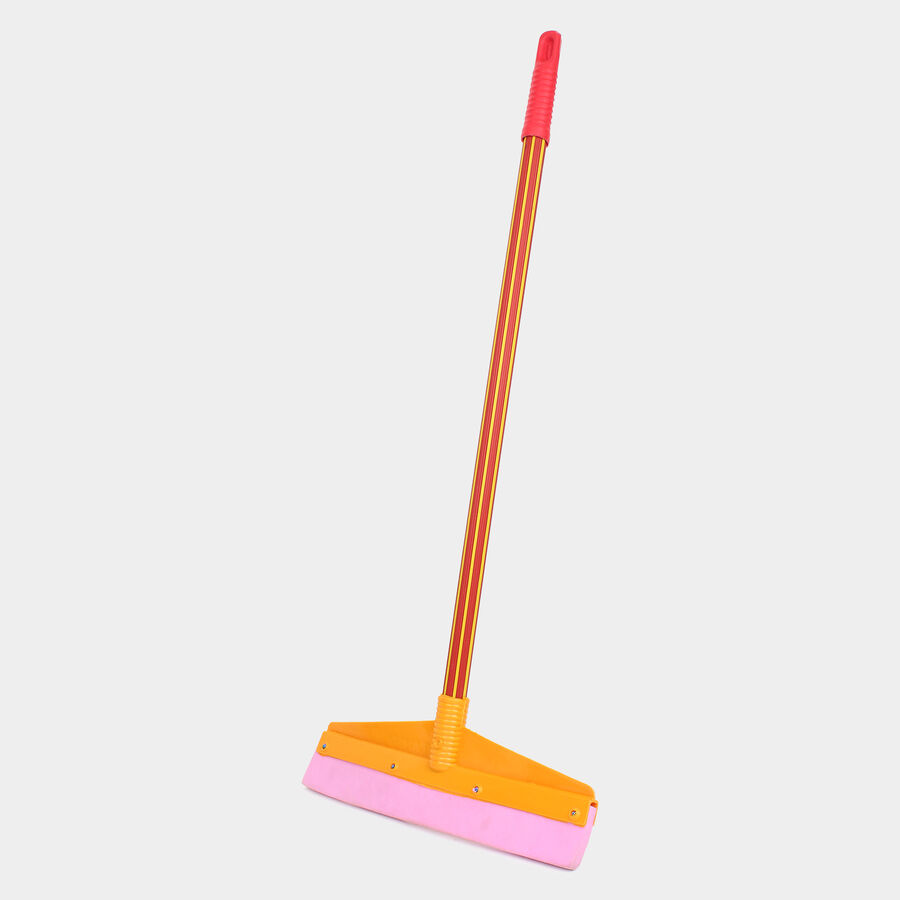Plastic Bathroom Wiper With Handle - Colour/Design May Vary, , large image number null