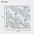 120 GSM White Microfiber Double Bedsheet, , small image number null