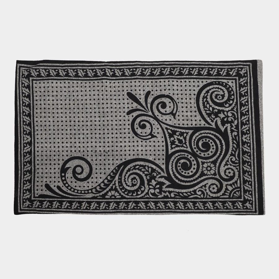 Dark Grey Cotton Blend Pillow Cover, , large image number null