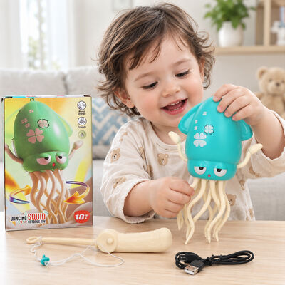 Rechargeable Crawling Octopus Toy with USB Charging