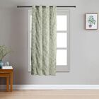 5ft. Bedroom Light Sage Green Printed Eyelet Curtains, , small image number null