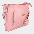 Women Plain Pink Sling Bag, , small image number null