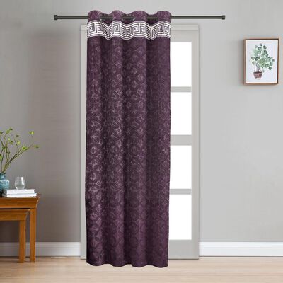 7ft. Purple Polyester Curtain