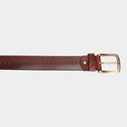 Men's Brown Leather Casual Belt, , small image number null
