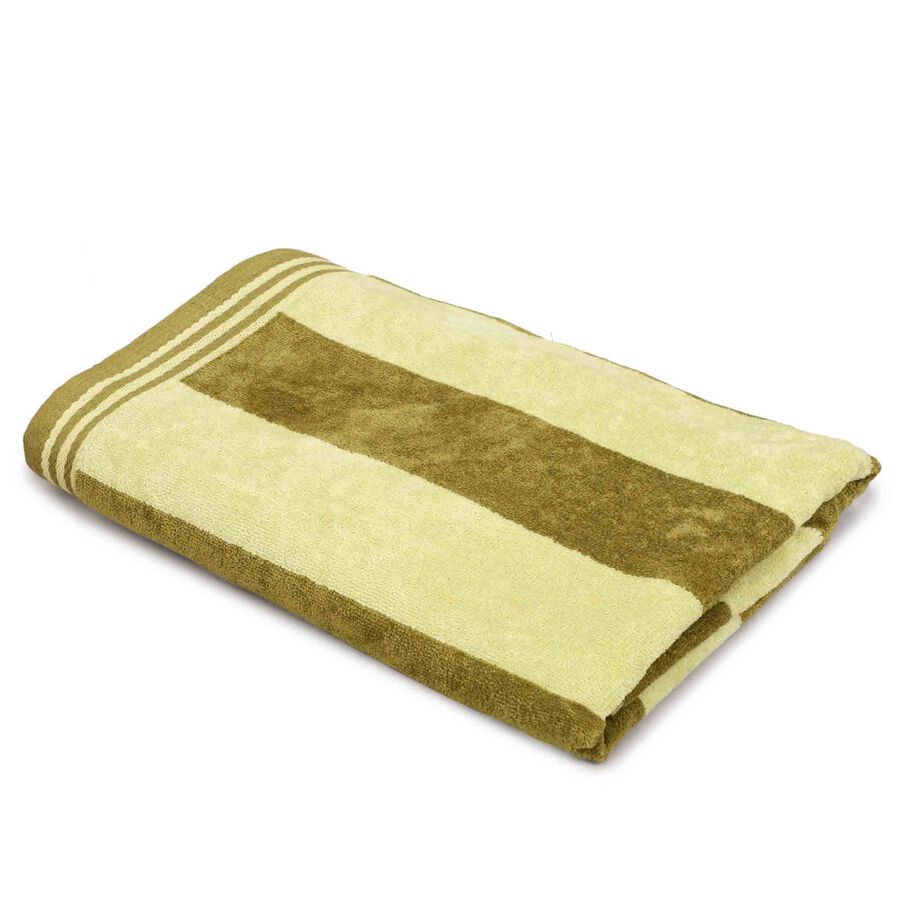 400 GSM Green Cotton Bath Towel, , large
