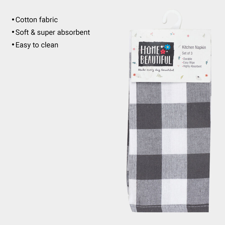 Cotton Kitchen Napkin Set of 3, , large image number null
