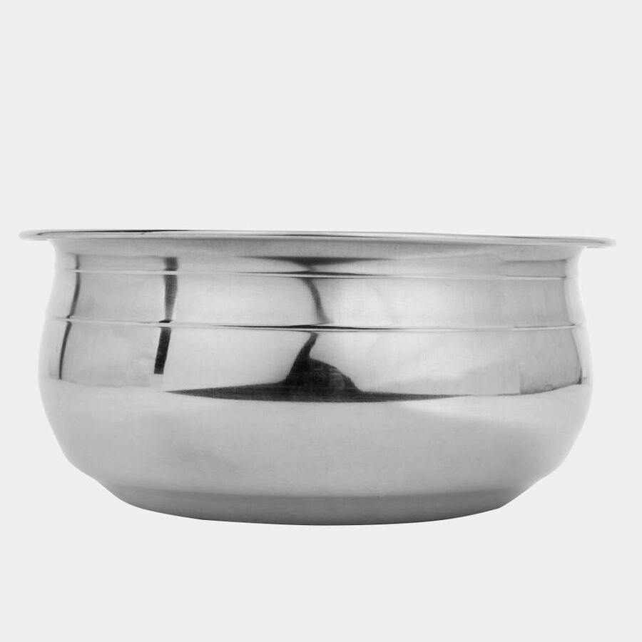 स्टेनलेस स्टील हांडी - 18cm, 1200ml, , large image number null