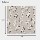 Grey Microfiber Double Bedsheet with Pillow Cover, , small