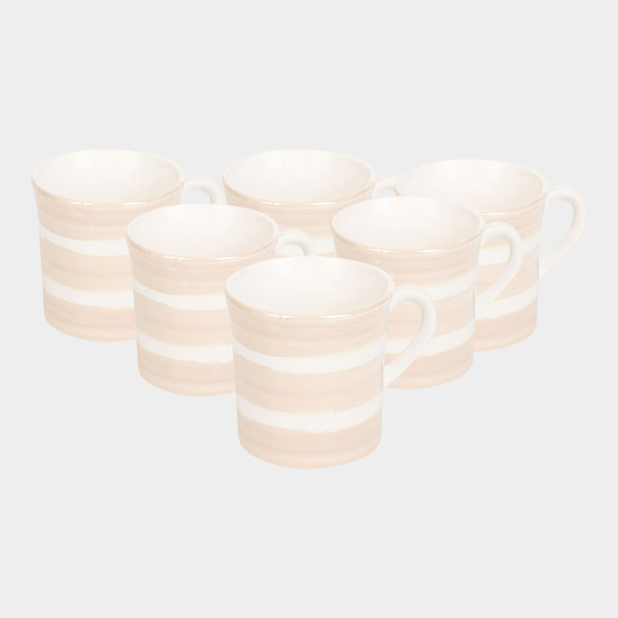 120 ml Stoneware Cup, Set of 6, , large image number null