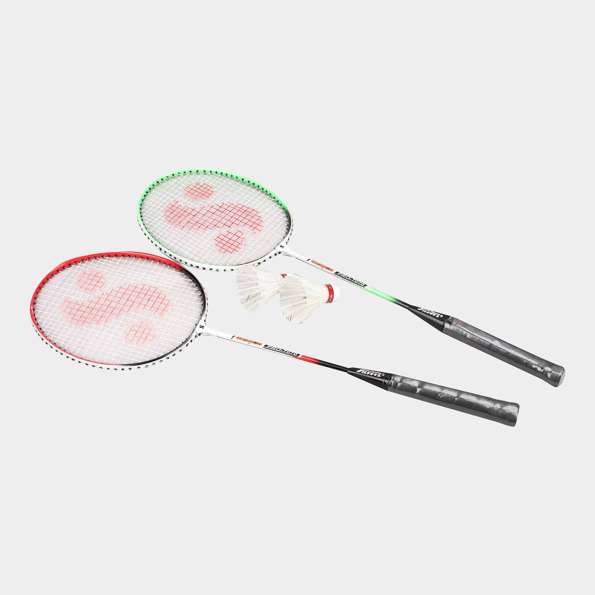 Silver Kid's Badminton Set, 2 Rackets and 2 Shuttles | Vishal Mega