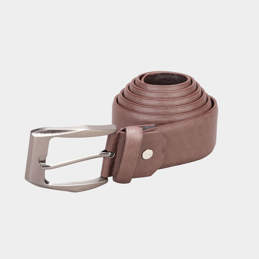 Men's Polyurethane Casual Belt, Size 36, Textured, , large image number null
