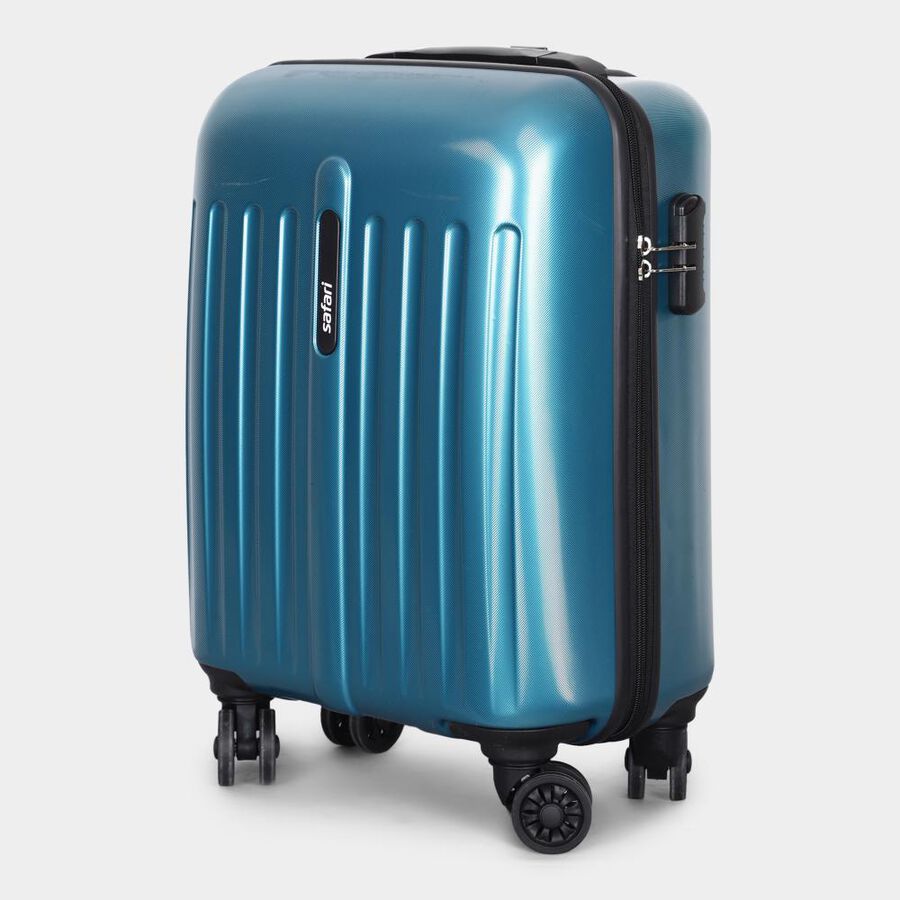 8-Wheel Light Blue Polypropylene Hard Case Trolley, Small, , large image number null