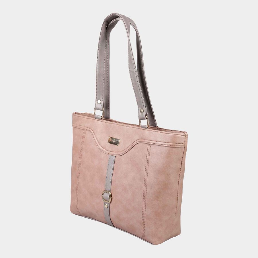 Women's Grey Polyurethane Tote Bag, , large image number null