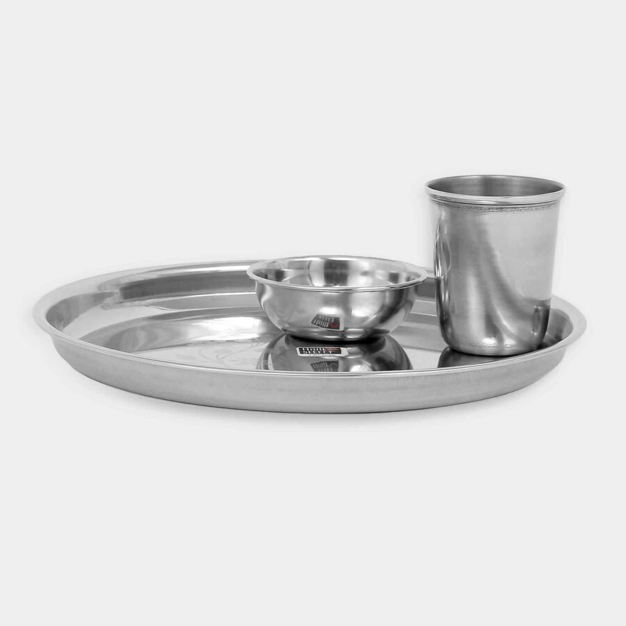 Stainless Steel Dinner Set 3 Pcs, , large image number null