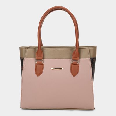 Women's Beige Pu Hand Bag