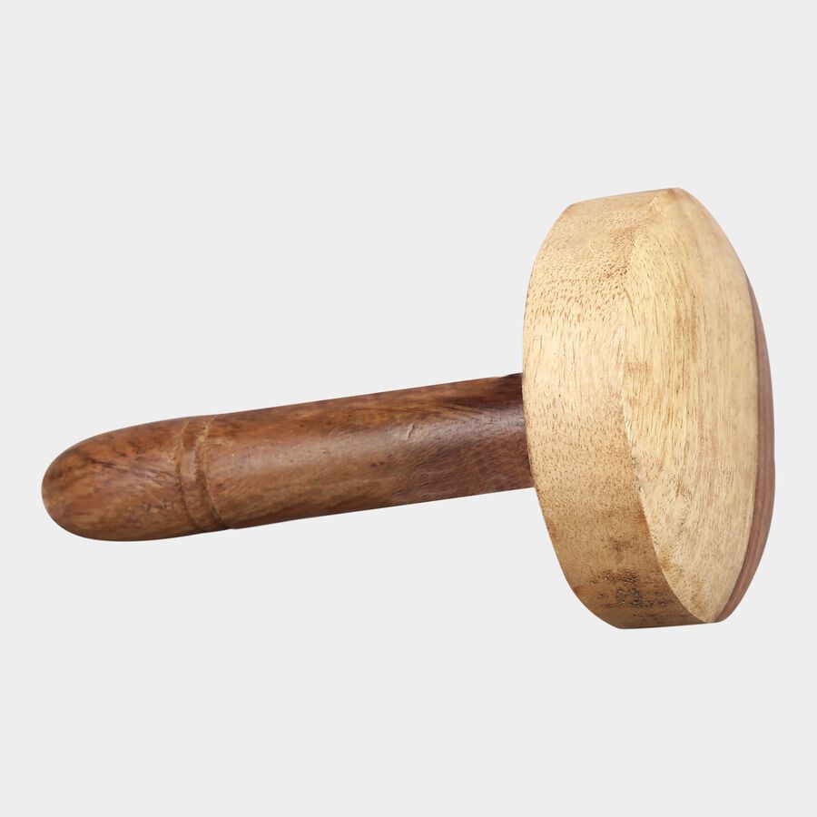 लकड़ी का रोटी प्रेसर/आलू मैशर, , large image number null