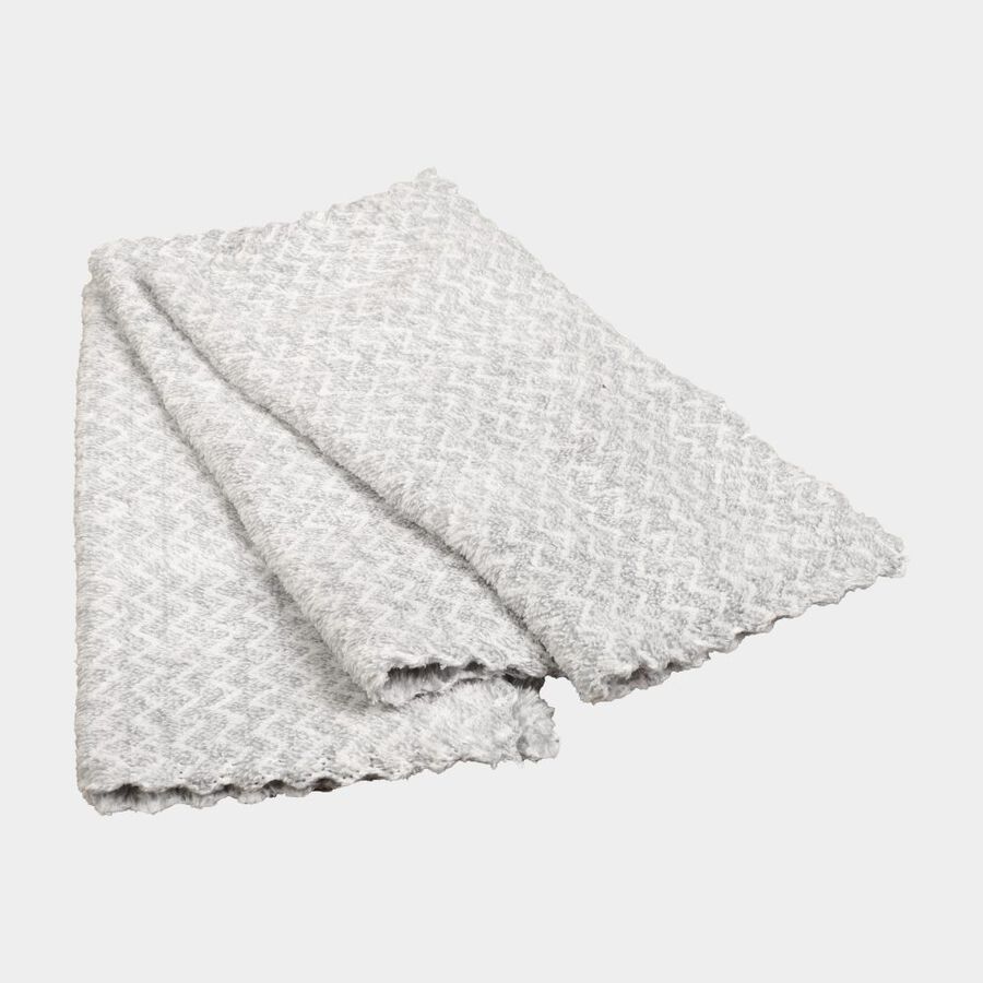 300 GSM Grey Microfiber Face Towel, , large
