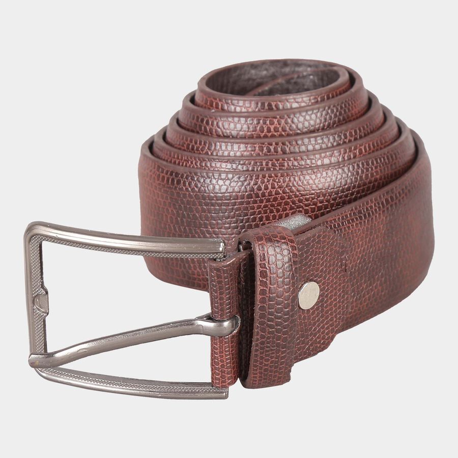 Men's Brown Polyurethane Casual Belt, , large image number null