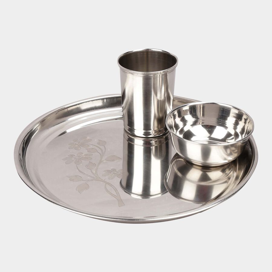 3 Pcs. Stainless Steel Meal Set, , large image number null