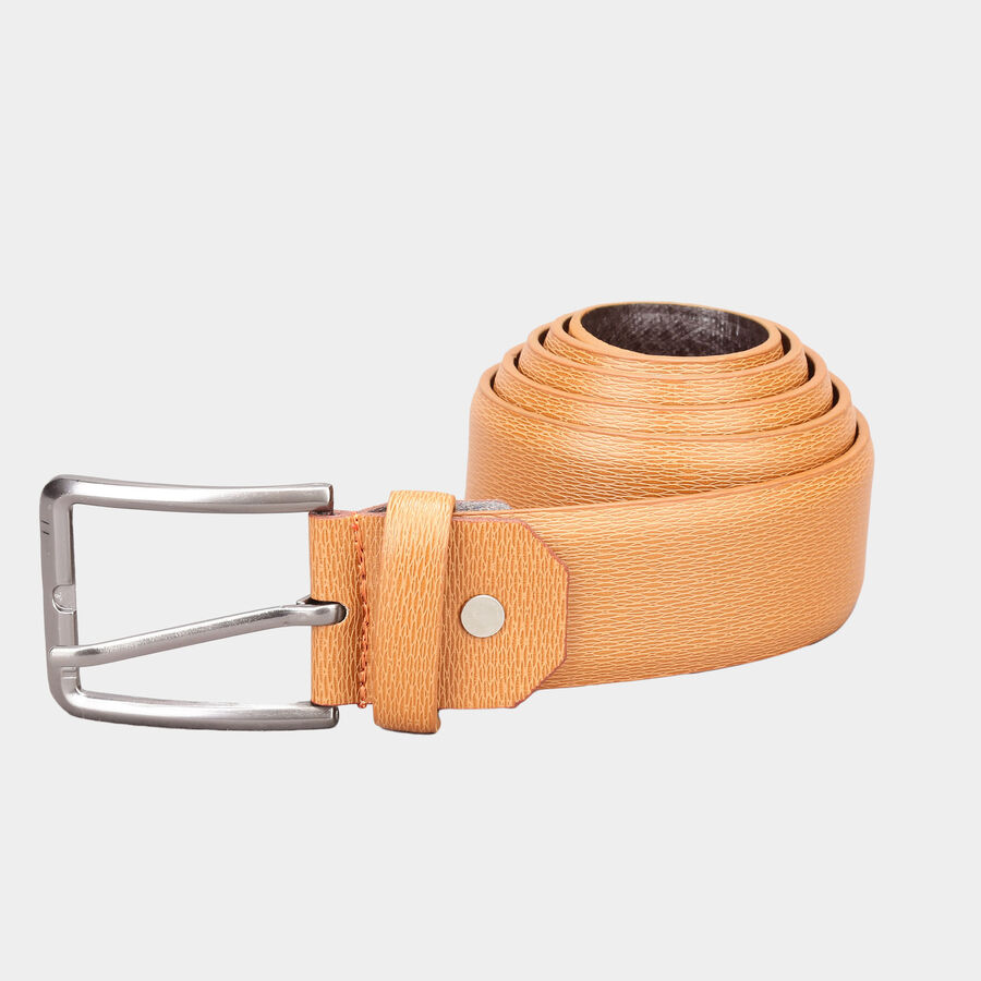 Men's Polyurethane Casual Belt, Size 32, Textured, , large image number null