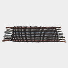 Black Polyester Cotton Door Mat, , small