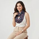 Woman's Navy Blue Scarf, , small