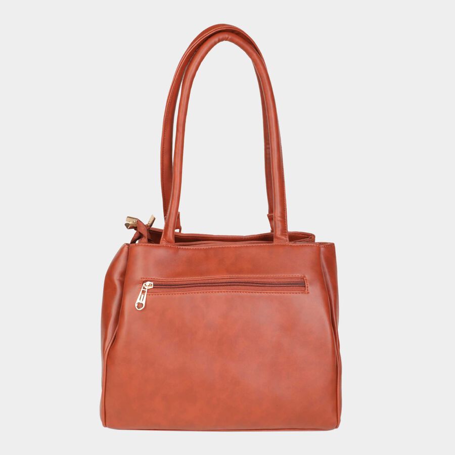 Women's Tan Polyurethane Hand Bag, , large image number null