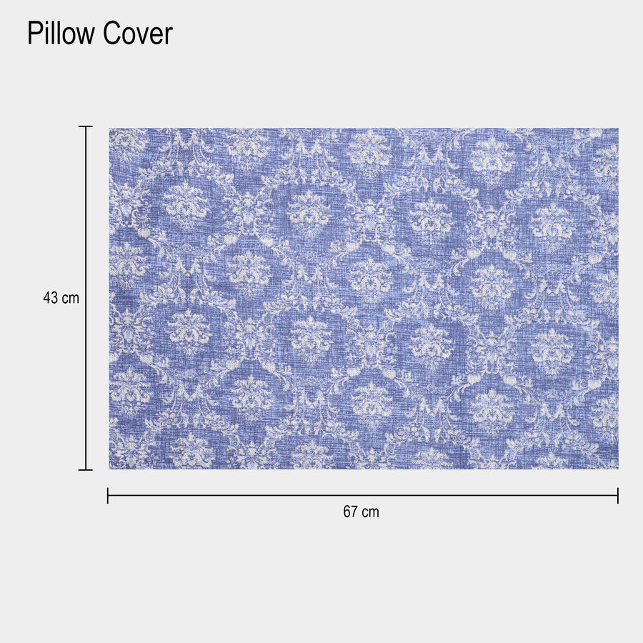 Blue Polyester Pillow Cover, , large image number null