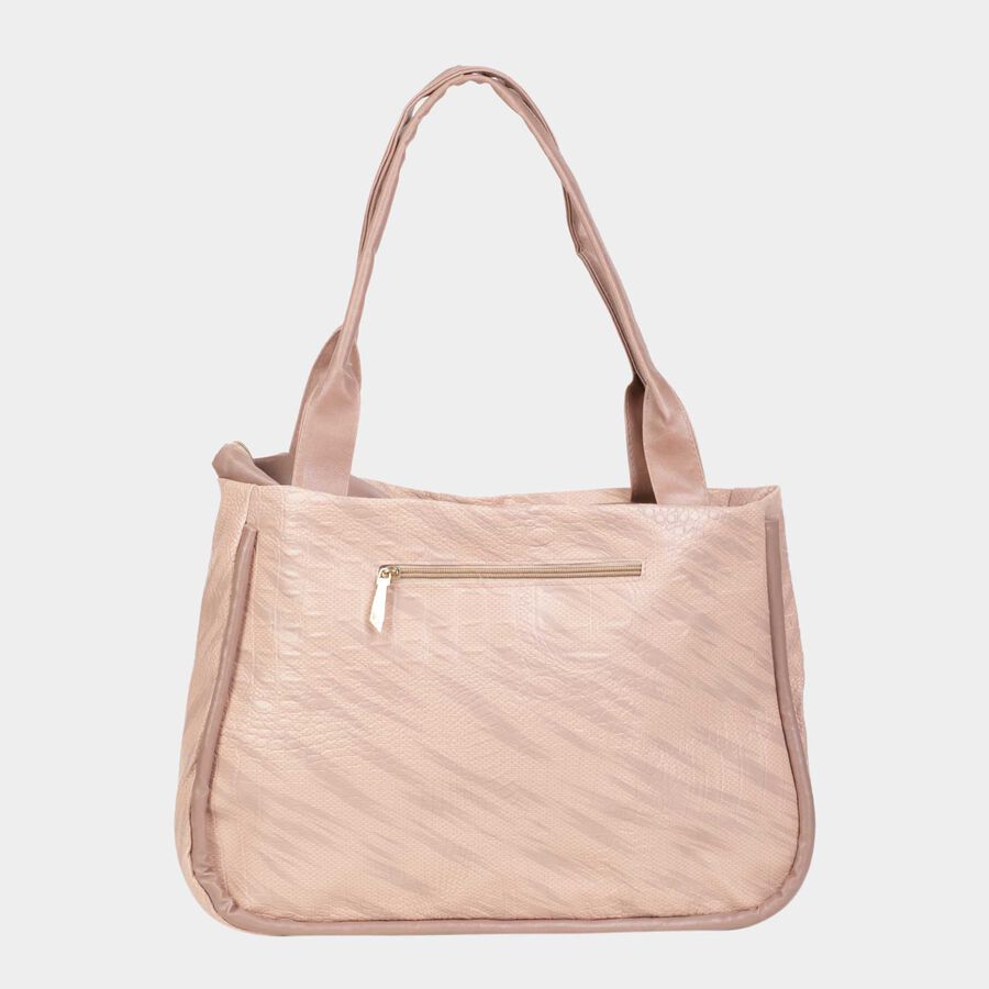 Women's Polyurethane Bucket Bag, Textured, Medium Size, , large image number null